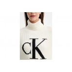 Calvin Klein Γυναικεία Μακρυμάνικη Μπλούζα Λευκή