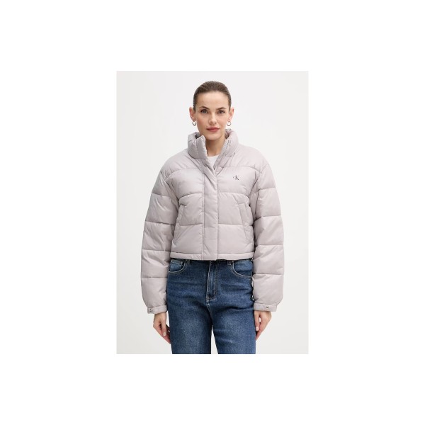 Calvin Klein Shine Cropped Μπουφάν Puffer Γυναικείο (LV047D504G QJL)