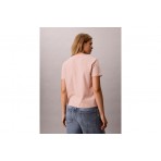 Calvin Klein Glossy Metallic Logo T-Shirt Γυναικείο (LV047D873G 3T3)