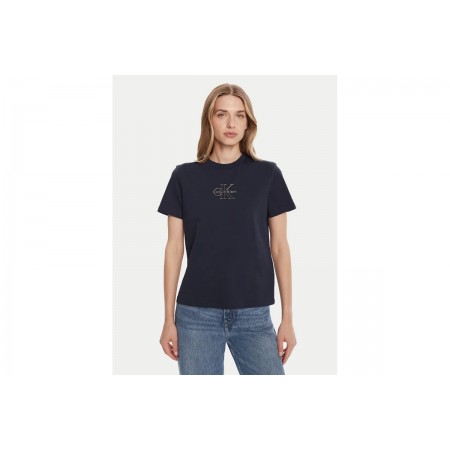Calvin Klein Glossy Metallic Logo T-Shirt Γυναικείο 