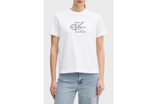 Calvin Klein Shine Monologo Graphic Classic T-Shirt Γυναικείο (LV047E819G YAA)