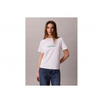 Calvin Klein Classic NYC Logo Γυναικείο Κοντομάνικο T-Shirt Λευκό