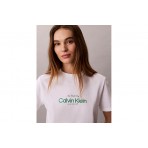 Calvin Klein Classic NYC Logo Γυναικείο Κοντομάνικο T-Shirt Λευκό