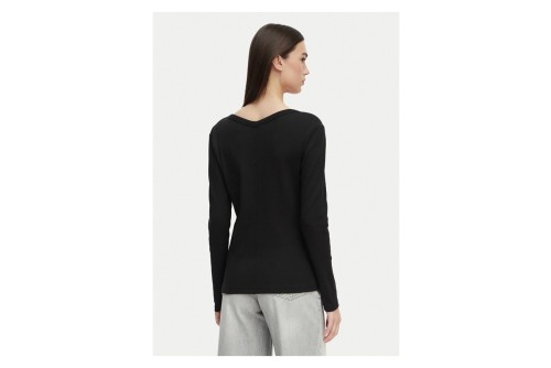Calvin Klein Slim Ribbed Cotton Ζακέτα Βαμβακερή Γυναικεία (LV047G207G UB1)