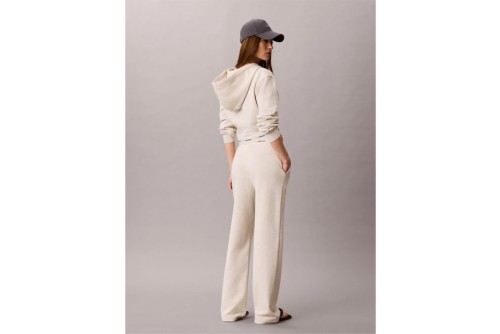 Calvin Klein Logo Waistband Wide Leg Παντελόνι Φόρμας Γυναικείο (LV047G253G P4P)