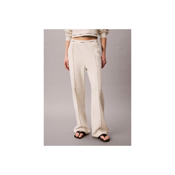 Calvin Klein Logo Waistband Wide Leg Παντελόνι Φόρμας Γυναικείο (LV047G253G P4P)