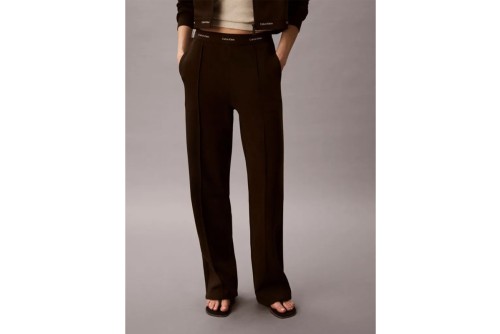 Calvin Klein Logo Waistband Wide Leg Παντελόνι Φόρμας Γυναικείο (LV047G253G TO2)