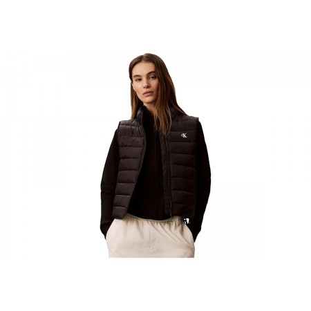 Calvin Klein Ultra Light Packable Γυναικείο Αμάνικο Μπουφάν Puffer Μαύρο
