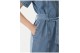 Calvin Klein Belted Denim Shirt Γυναικείο Φόρεμα Mini Μπλε