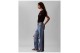 Calvin Klein Monologo Boxy Γυναικείο Κοντομάνικο T-Shirt Μαύρο