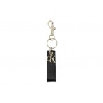 Calvin Klein Monogram Key Fob Μπρελόκ Μαύρο, Ασημί