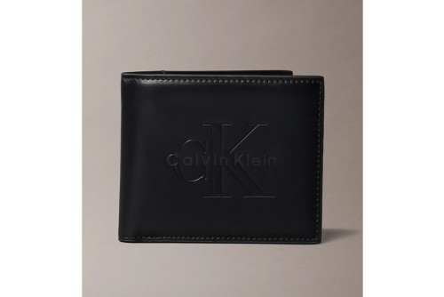 Calvin Klein Embossed Monologo Bifold Πορτοφόλι (LV04D1156G UB1)