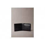 Calvin Klein Leather Bifold Ανδρικό Πορτοφόλι Μαύρο