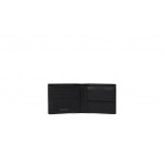 Calvin Klein Emblem Logo Textured Bifold Ανδρικό Πορτοφόλι Μαύρο