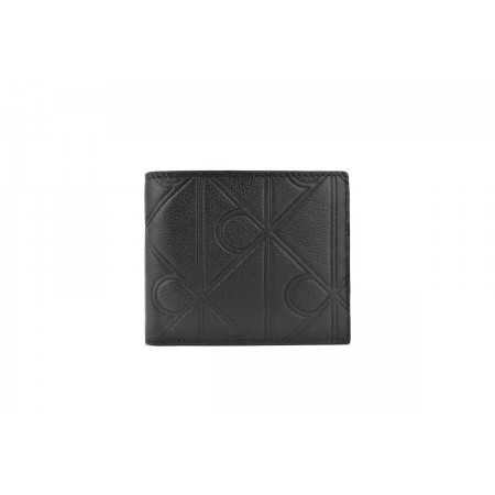 Calvin Klein Full-Grain Leather Rfid Billfold Ανδρικό Πορτοφόλι Μαύρο