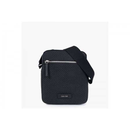 Calvin Klein Bold Small Ανδρικό Τσαντάκι Χιαστί - Ώμου Μαύρο