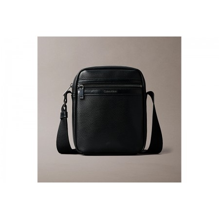 Calvin Klein Textured Zip Τσαντάκι Χιαστί - Ώμου 