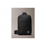 Calvin Klein Saffiano Emblem Logo Ανδρικό Τσαντάκι Χιαστί Μαύρο