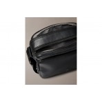 Calvin Klein Embossed Monogram Ανδρικό Τσαντάκι Χιαστί - Ώμου Μαύρο