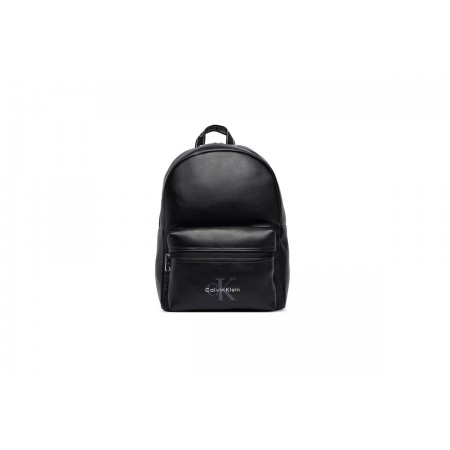 Calvin Klein Bold Logo Webbing Γυναικεία Casual Τσάντα Πλάτης Μαύρη