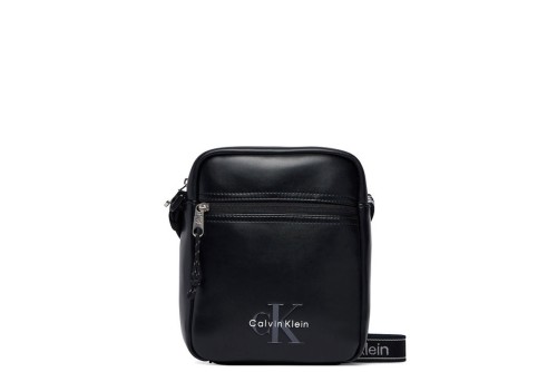 Calvin Klein Monologo Webbing Strap Reporter Τσαντάκι Χιαστί - Ώμου (LV04D3418G UB1)