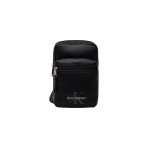Calvin Klein Bold Logo Webbing Ανδρικό Τσαντάκι Χιαστί - Ώμου Μαύρο