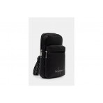 Calvin Klein Bold Logo Webbing Ανδρικό Τσαντάκι Χιαστί - Ώμου Μαύρο