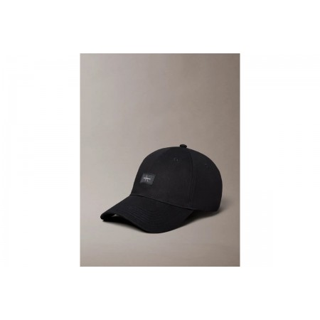Calvin Klein Monogram Woven Patch Καπέλο Strapback Μαύρο