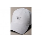 Calvin Klein Monogram Woven Patch Καπέλο Strapback Λευκό