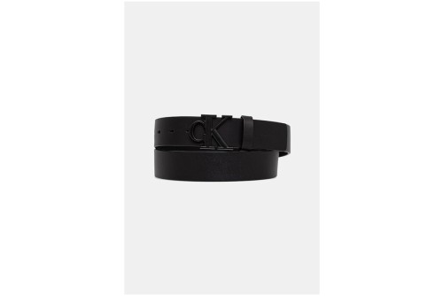 Calvin Klein Leather Monogram Logo Ζώνη Casual (LV04D7091G V8N)
