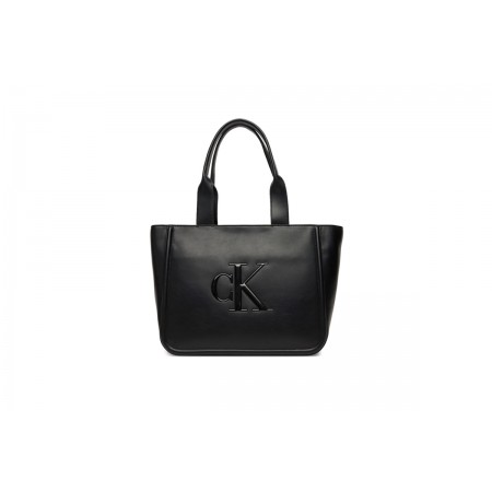 Calvin Klein Embossed Monogram Logo Τσάντα Shopper 