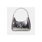 Calvin Klein Bold Monogram Metallic Γυναικεία Τσάντα Ώμου-Χειρός