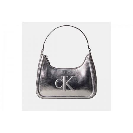 Calvin Klein Bold Monogram Metallic Γυναικεία Τσάντα Ώμου-Χειρός
