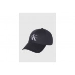 Calvin Klein Embroidered Monologo Baseball Καπέλο Strapback Ανθρακί