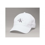 Calvin Klein Twill Logo Καπέλο Strapback Λευκό