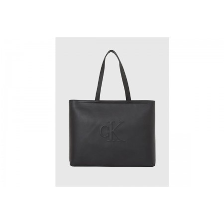 Calvin Klein Sculpted Slim Γυναικεία Τσάντα Shopper Μαύρη