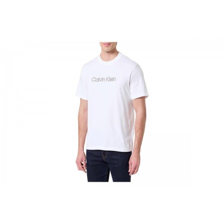 Calvin Klein Relaxed Logo Ανδρικό Κοντομάνικο T-Shirt Λευκό