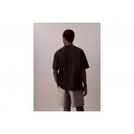 Calvin Klein Monogram Relaxed Fit Ανδρικό Κοντομάνικο T-Shirt Μαύρο