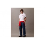 Calvin Klein Heavy Jersey Logo Ανδρικό Κοντομάνικο T-Shirt Λευκό