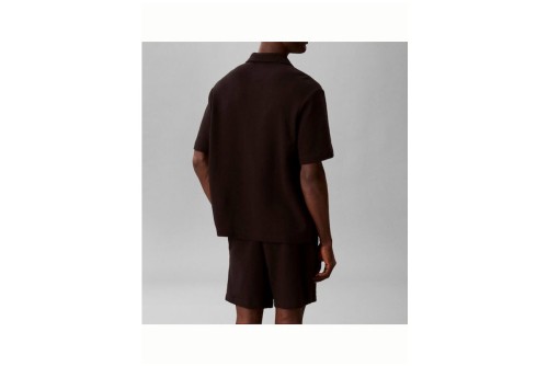 Calvin Klein Cotton Waffle Πουκάμισο Κοντομάνικο Ανδρικό (LV04RC247G UB1)