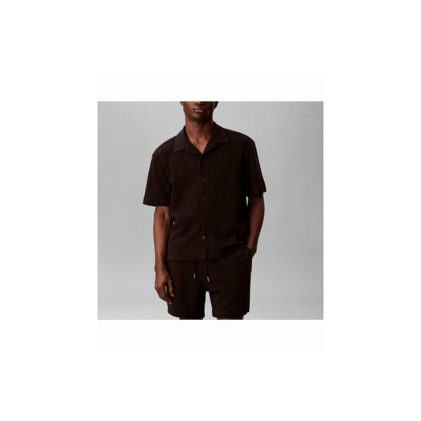 Calvin Klein Cotton Waffle Πουκάμισο Κοντομάνικο Ανδρικό (LV04RC247G UB1)