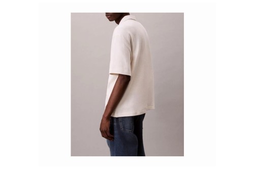 Calvin Klein Cotton Waffle Πουκάμισο Κοντομάνικο Ανδρικό (LV04RC247G YAS)