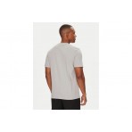 Calvin Klein Cotton Badge Ανδρικό Κοντομάνικο T-Shirt Γκρι