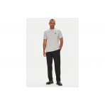 Calvin Klein Cotton Badge Ανδρικό Κοντομάνικο T-Shirt Γκρι