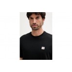 Calvin Klein Cotton Badge Ανδρικό Κοντομάνικο T-Shirt Μαύρο