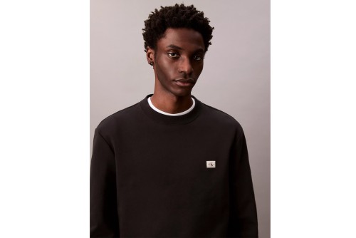 Calvin Klein Cotton Terry Badge Μπλούζα Με Λαιμόκοψη Ανδρική (LV04RC273G UB1)