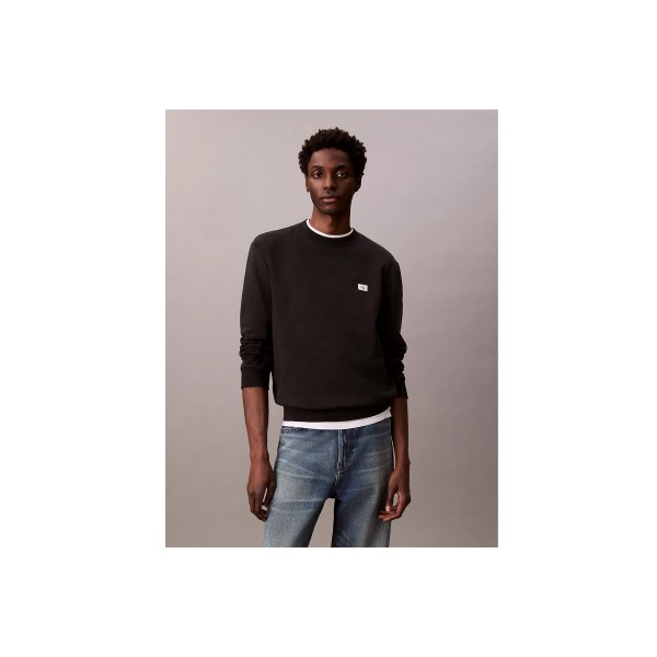Calvin Klein Cotton Terry Badge Μπλούζα Με Λαιμόκοψη Ανδρική (LV04RC273G UB1)