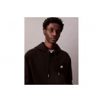 Calvin Klein Cotton Terry Badge Ανδρικό Φούτερ με Κουκούλα Μαύρο