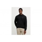Calvin Klein Relaxed Cotton Monogram Ανδρικό Πουλόβερ Μαύρο