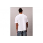 Calvin Klein Logo Relaxed Ανδρικό Κοντομάνικο T-Shirt Λευκό